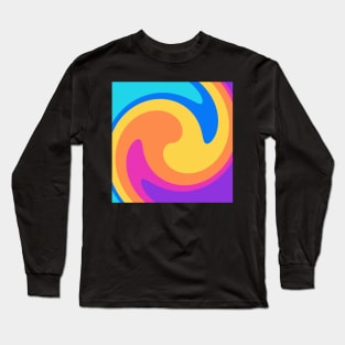 Swirl of Cute Bright Colors Long Sleeve T-Shirt